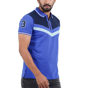 Polo de Verano Casual de Manga Corta para Hombre, Transpirable, Opción Multicolor, Piqué, 50% Algodón / 50% Poliéster, 220 GSM - Product Image 2