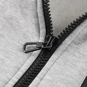 2026 Customized Two Color <b>Split</b> Regular Fit Hoodie High Quality Mens Outdoor Sportswear Oversized Winter Warm 100% Cotton Fleece - Product Image 4