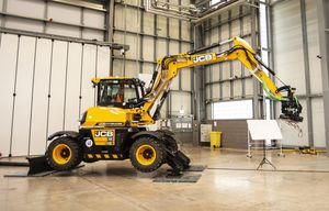 Excavadora de Ruedas JCB JS145W, Capacidad de 14500 kg, Motor Diésel, Pluma Hidráulica, Cargadora para Canteras, Construcción de Carreteras y Excavación - Product Image 2