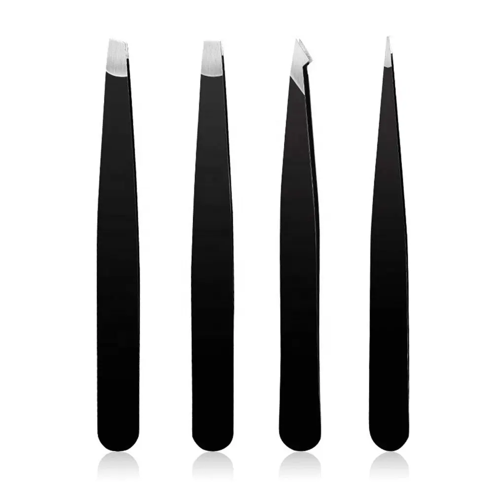 Custom Logo Eyebrow Tweezer Set for Men/ Women Precision Tweezer Eyebrow Ingrown Hair Removal Tools