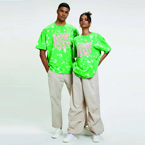 Nueva tendencia Hip Hop americano unisex transpirable 280Gsm peso pesado 100% algodón diseño personalizado gráfico impreso camiseta de gran tamaño - Product Image 6