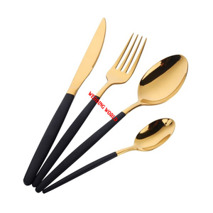 ชุดช้อนส้อมโลหะเคลือบ PVD สีรุ้ง คุณภาพพรีเมียม งานแฮนด์เมด ดีไซน์คลาสสิก สวยงาม หรูหรา - Product Image 2