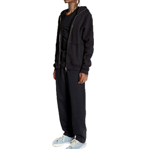 Sweat à capuche zippé de haute qualité 100% coton polaire lourd Street Wear hommes Logo personnalisé sweat à capuche brodé - Product Image 4