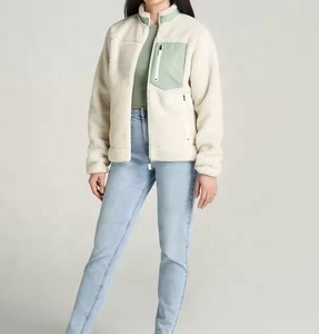 Vente en gros, offre spéciale, vêtements d'hiver, veste colorée en polaire à manches longues, veste personnalisée à fermeture éclair pour femmes respirante grande taille - Product Image 5