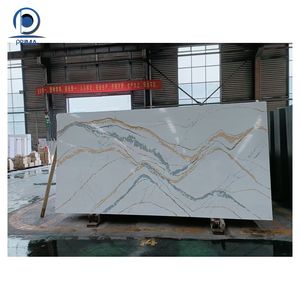 Losa <span class=keywords><strong>de</strong></span> <span class=keywords><strong>cuarzo</strong></span> <span class=keywords><strong>de</strong></span> Calacatta, encimera prefabricada, piedra <span class=keywords><strong>de</strong></span> <span class=keywords><strong>cuarzo</strong></span> <span class=keywords><strong>de</strong></span> vena gris para Cocina - Product Image 5