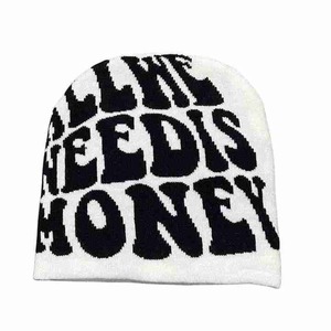 Bonnets à lettres jacquard pour femmes Logo personnalisé - Product Image 2