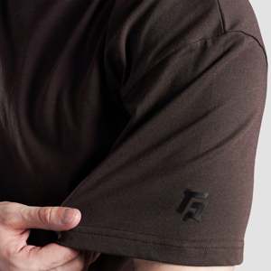 เสื้อยืด GA Prime ผ้าฝ้าย 100% 200 กรัม เจอร์ซีย์ สตรีทแวร์ลำลอง ทรงหลวม สีน้ำตาลพื้น พิมพ์ลายสกรีน คุณภาพพรีเมียม แบบอัดแน่น - Product Image 6