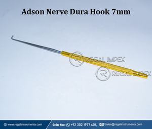Crochet Adson Dura manuel en métal de qualité supérieure 7 mm, instruments neurochirurgicaux Regal Impex RI-NS-10012 Classe I, prix bas - Product Image 2