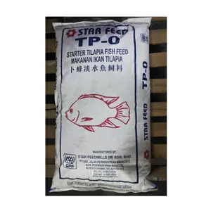 Odeur de poisson de couleur brune 12% alimentation aquatique d'humidité pour le poisson longue durée de conservation échantillon disponible (TP-0) alimentation de tilapia
