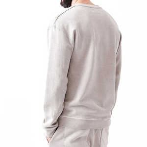 Ensemble de survêtement pour homme professionnel, décontracté, de haute qualité, 100% coton, couleur unie, 2 pièces, respirant, séchage rapide - Product Image 3