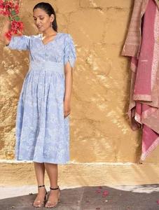 Handmade Indian Cotton Summer Casual Wear for Women Stylish Summer <b>Dress</b> with Personalized Wedding Logo ODM Supply for Travel - Product Image 2