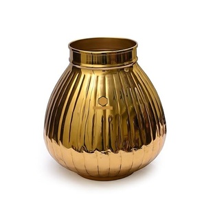 Meilleure vente Vase à fleurs en fer côtier Vase en métal de table pour la maison et les occasions de mariage et de Pâques - Product Image 6