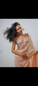 Vêtement de soirée indien pakistanais haut de gamme Georgette Saree avec broderie et paillettes Travail Mono Banglori Blouse Wedding Wear - Product Image 3