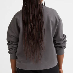 Sudaderas de cuello redondo lisas personalizadas para mujer, jerséis de Hop Hip, sudaderas de estilo callejero, venta al por mayor de Pakistán - Product Image 4