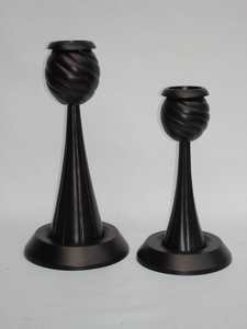 Fancy Vantage Moderno Aluminio Blanco Revestimiento en polvo Fancy Glass Hurricane Estilo indio clásico Portavelas - Product Image 4