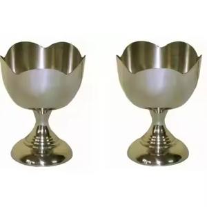 ชามไอศกรีมโลหะสำหรับเสิร์ฟของหวานบนโต๊ะอาหารในร้านอาหาร - Product Image 2