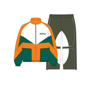 Conjunto deportivo de chaqueta y pantalones cortavientos para hombre, para correr, gimnasio, entrenamiento, jogging, fitness al aire libre. - Product Image 3