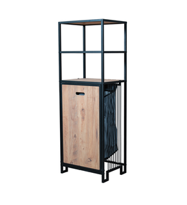 Cesto para la ropa sucia, cesto de lavandería, mueble de almacenamiento para lavandería, cesto de metal para la ropa sucia, estante de almacenamiento para baño, organizador de baño - Product Image 1