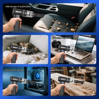 Soplador de Aire Comprimido Eléctrico, Inalámbrico, 90,000 RPM, para Eliminar Polvo, 2 en 1, Aspiradora y Sopladora para PC, Teclado, Hogar, Auto