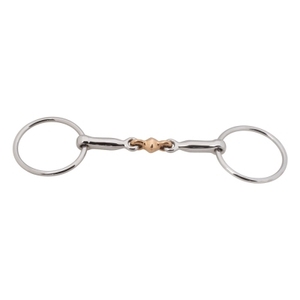 BRAND ZONE Anneaux lâches en acier inoxydable de haute qualité pour équipement équestre, maillons à double articulation en argent allemand et anneaux en laiton pour l'équitation - Product Image 2