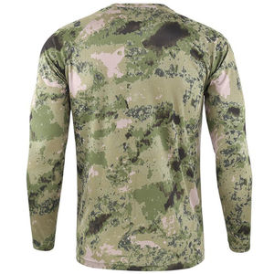 Wholesale Custom Outdoor Cotton Camo Long Sleeve Hunting <b>Shirts</b> Long Sleeve Hunting Jersey <b>Hiking</b> Camping Short Sleeves T-<b>Shirts</b> - Product Image 2
