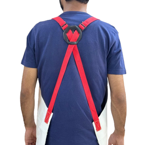 Babero de soldadura de cuero dividido de vaca resistente a chispas de seguridad industrial de alta calidad, diseño sin mangas para limpieza - Product Image 6