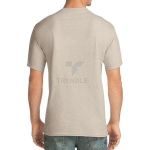 T-shirts pour hommes respirants et anti-transpiration, col rond extensible, t-shirts doux, légers, athlétiques, décontractés, pour tous les jours, salle de sport, entraînement, 100% coton - Product Image 4