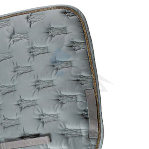 Tapis de selle de qualité supérieure pour l'équitation anglaise, saut et style occidental avec coque en cuir, peau de mouton en laine et coton - Product Image 4