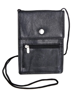 Nouvel arrivage porte-monnaie à col en cuir avec blocage RFID et lanière 2023 - Product Image 5