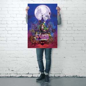 Modern Style the Legend of Zelda Majora's Mask <b>Poster</b> Black <b>Frame</b> Paper <b>Poster</b> - Product Image 3