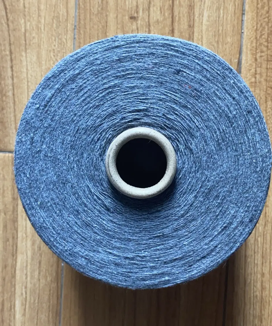 Fil de recyclage OE (gris) Ne 7/1s 10/1s 75% coton 25% fil gris mélangé Polyester Melange pour le tissage-Florence