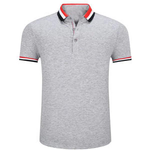 Polo anti-rides à la mode pour hommes, T-shirt tricoté en polyester/coton imprimé avec logo personnalisé, design propre - Product Image 2