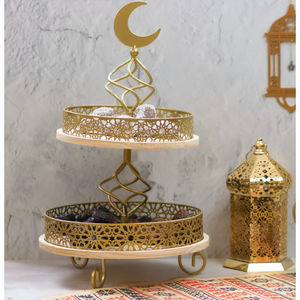Diseño antiguo Ramadán Eid Cake Stand Calidad superior Metal Cake Stand Venta al por mayor Eid Celebration Cake Holder en el precio más bajo - Product Image 4