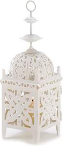 Vela de Metal blanca para decoración del hogar, farol hecho a mano, para puerta - Product Image 4