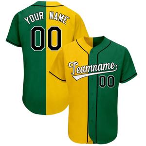 เสื้อเบสบอลสำหรับผู้ชายเสื้อเจอร์ซีย์ปักโลโก้ระบายอากาศได้มีกระดุมพิมพ์ลาย - Product Image 5