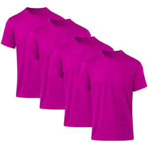 T-shirt Sportif Personnalisé Homme Vente en Gros, Séchage Rapide, Respirant, Entraînement Fitness, Col Uni Teint, 100% Polyester - Product Image 2