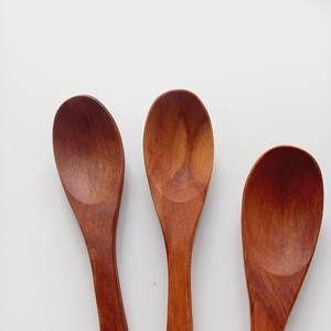New Design Eco Friendly Wooden <b>Spoons</b> Wood <b>Spoon</b> Longanwood Red Natural For Coffee Tea Kitchen Handmade Cutlery - Product Image 2