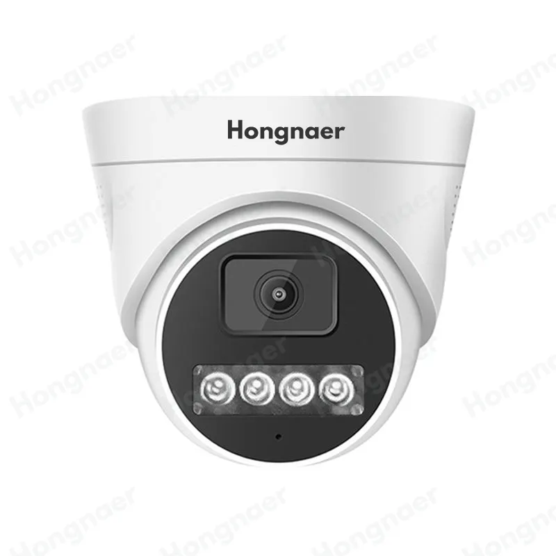 Hongnaer 4K 8MP AI Face Detection Outdoor Indoor POE IP Dome Network Camera with Audio