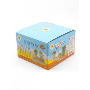 ชุดของเล่นร้านกาแฟไม้ UATOYS ชุดของเล่นเครื่องดื่มกาแฟสำหรับเด็ก ของเล่นเฟอร์นิเจอร์ - Product Image 3