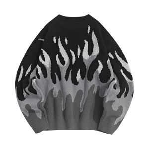 Furry Crew <b>Neck</b> Sweater 2025 <b>Mens</b> Fluffy Mohair Sweater Unique Texture Loose Fit Modern Fashion Wear Perfect for Cold Season - Product Image 6