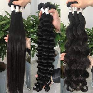 Lot de Cheveux Humains Bruts Alignés de Qualité Supérieure du Cambodge pour Tissage, Vente en Gros de Bundles de Cheveux Vierges avec Closure en Dentelle - Product Image 3