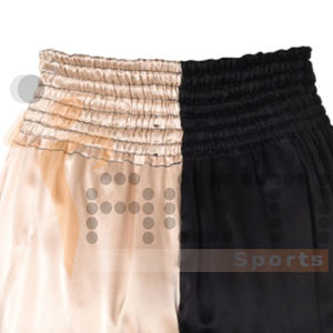 100% Polyester séchage rapide Top qualité hommes personnalisé Muay Thai Shorts blanc Muay Thai Shorts - Product Image 4