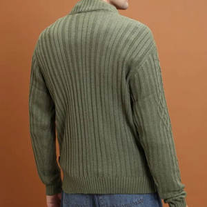 Vente chaude hommes hiver chandails haut tendance à manches longues respirant tricots col montant pull à vendre - Product Image 4