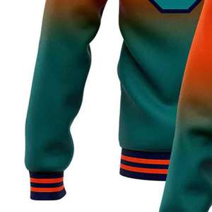 แจ็กเก็ตเบสบอลสำหรับผู้ใหญ่แจ็กเก็ตมีโครงแบบเรียบสำหรับนักกีฬาเบสบอลพิมพ์ลายหรือพิมพ์ซับลิเมชันตามสั่ง - Product Image 6