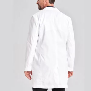 Diseño personalizado de algodón Unisex enfermera Doctor Hospital uniformes médicos bata de laboratorio blanco - Product Image 2