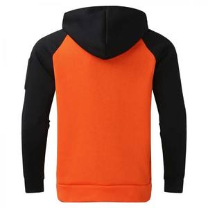 Novedad: Sudaderas con Capucha Estampadas de Tallas Grandes en Contraste Naranja y Negro, 2 Piezas, Ropa Deportiva para Gimnasio, Entrenamiento, Jogging, Invierno, Algodón - Product Image 5