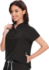 Moda Jogger Scrubs Uniformes Conjuntos para mujeres Hospital Médico Scrub Trajes Uniformes de enfermería Venta al por mayor Algodón Spandex - Product Image 4