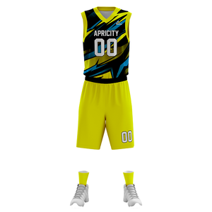 Uniformes de basket-ball personnalisés OEM avec maillots et shorts réversibles 100% maille polyester respirant pour équipes/clubs professionnels - Product Image 3