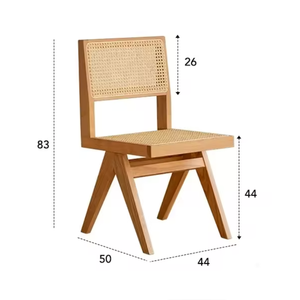 Nordic style quality solid <b>rattan</b> woven <b>chairs</b> luxury home furniture <b>dining</b> <b>chairs</b> - Product Image 5