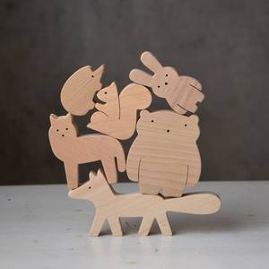 Wholesale Wooden Animal <b>Toys</b> for Kid Simple Wood Animals Set Customized Size and <b>Shapes</b> From Vietnam - Product Image 6
